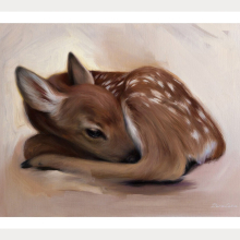 Fine Art Print Deer Painting 2