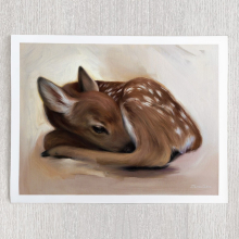 Fine Art Print Deer Painting