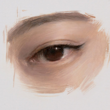 Oil On Panel Eye Sketch 24 3