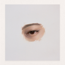 Oil on panel Eye Sketch 24