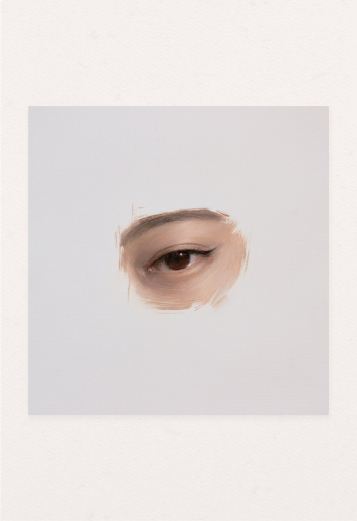 Oil on panel Eye Sketch 24